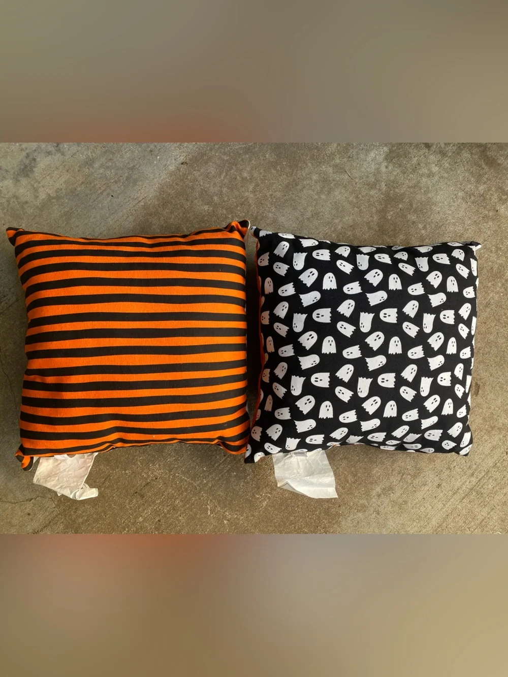 Like New Halloween Pumpkin & Ghost Decorative Throw Pillows